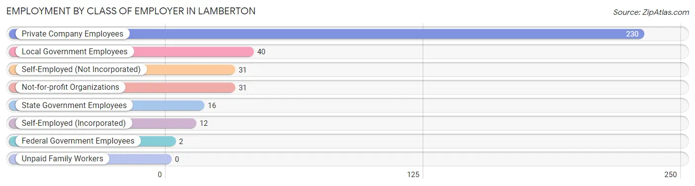 Employment by Class of Employer in Lamberton