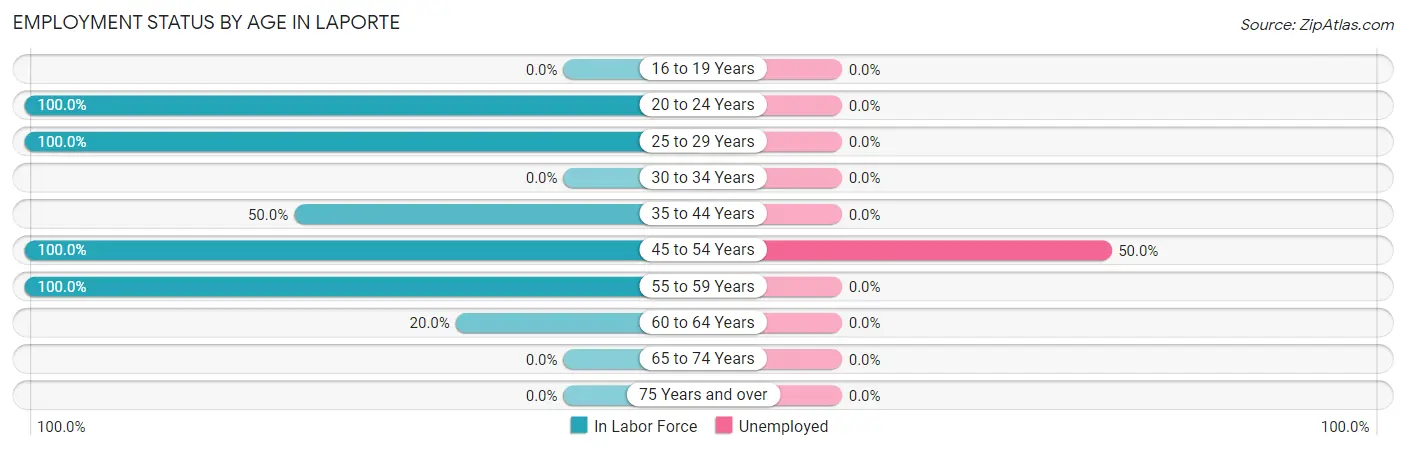 Employment Status by Age in Laporte