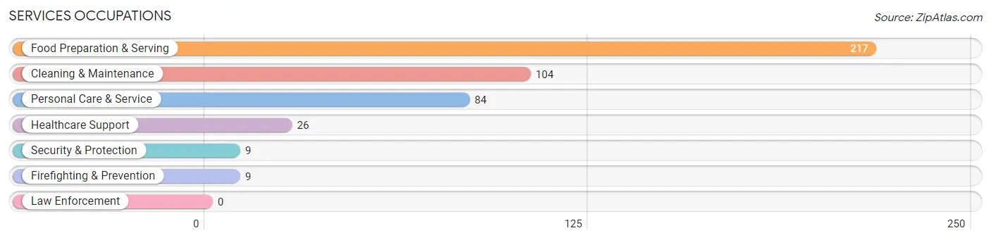 Services Occupations in Le Sueur