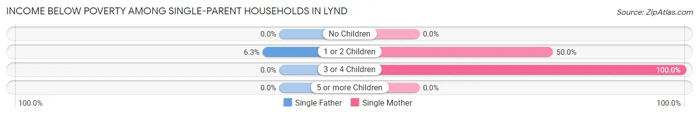 Income Below Poverty Among Single-Parent Households in Lynd