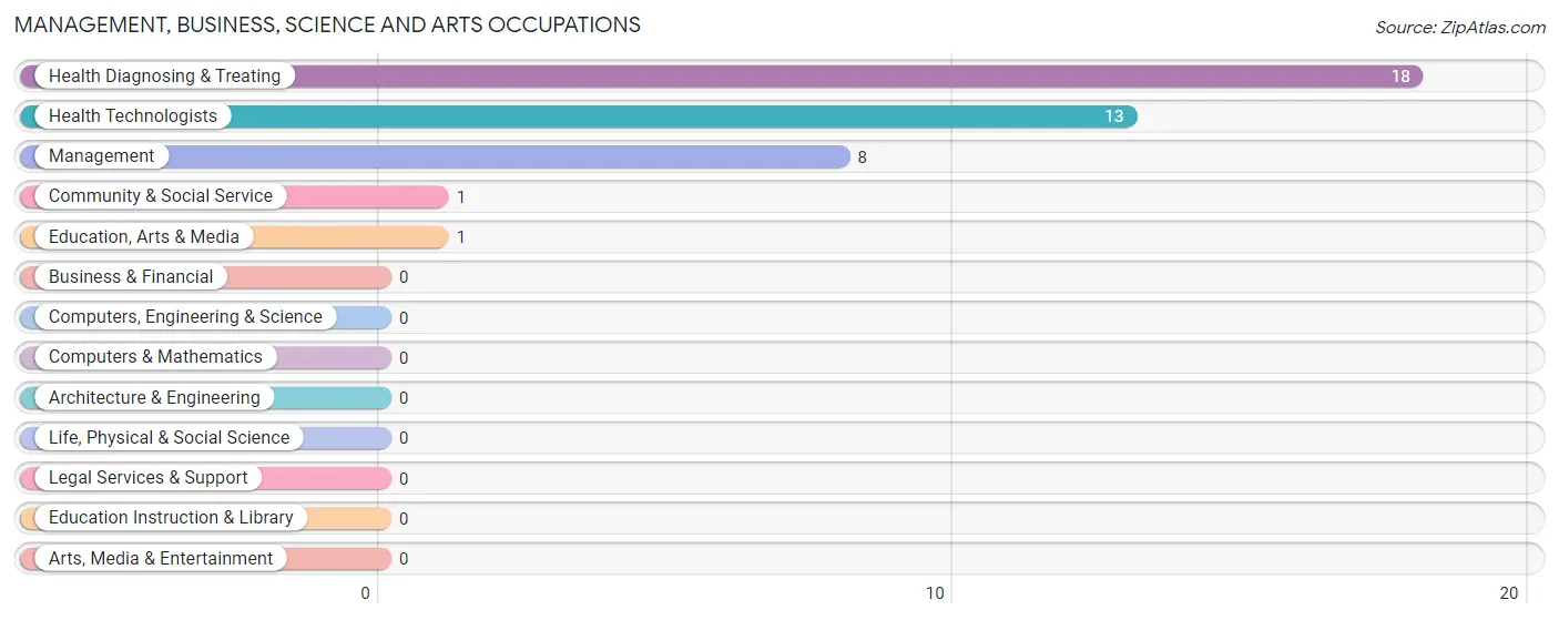 Management, Business, Science and Arts Occupations in Magnolia