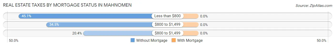 Real Estate Taxes by Mortgage Status in Mahnomen
