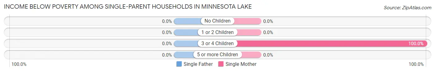 Income Below Poverty Among Single-Parent Households in Minnesota Lake