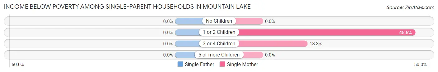 Income Below Poverty Among Single-Parent Households in Mountain Lake