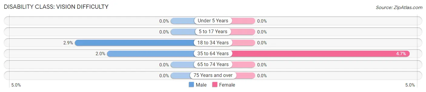 Disability in New Richland: <span>Vision Difficulty</span>