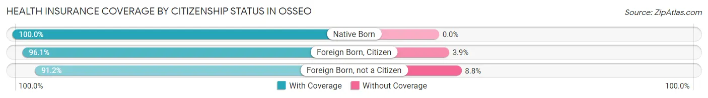 Health Insurance Coverage by Citizenship Status in Osseo