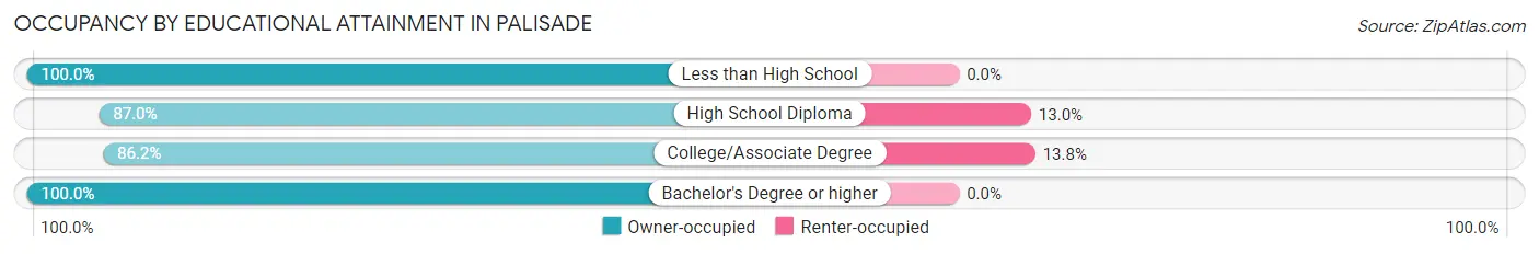 Occupancy by Educational Attainment in Palisade