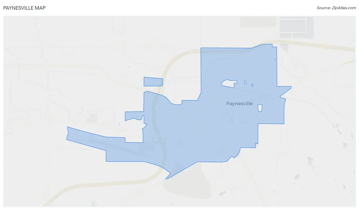 Paynesville Map