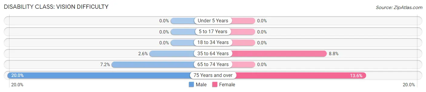 Disability in Red Lake Falls: <span>Vision Difficulty</span>