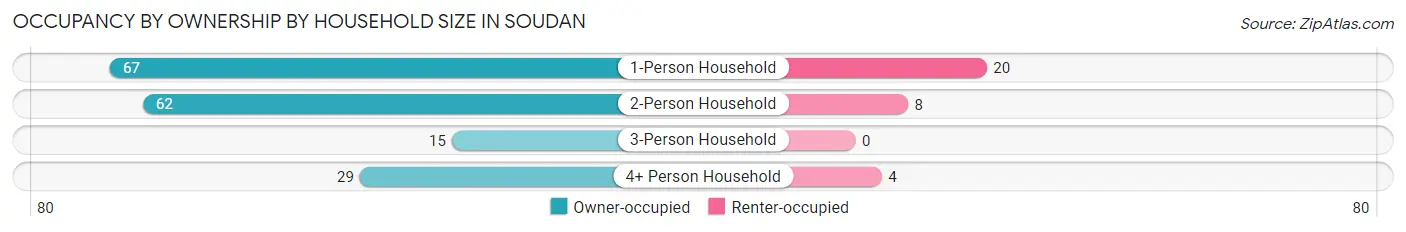 Occupancy by Ownership by Household Size in Soudan