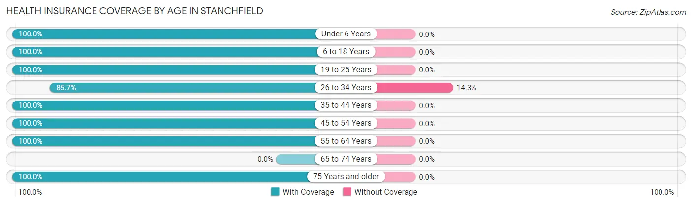 Health Insurance Coverage by Age in Stanchfield