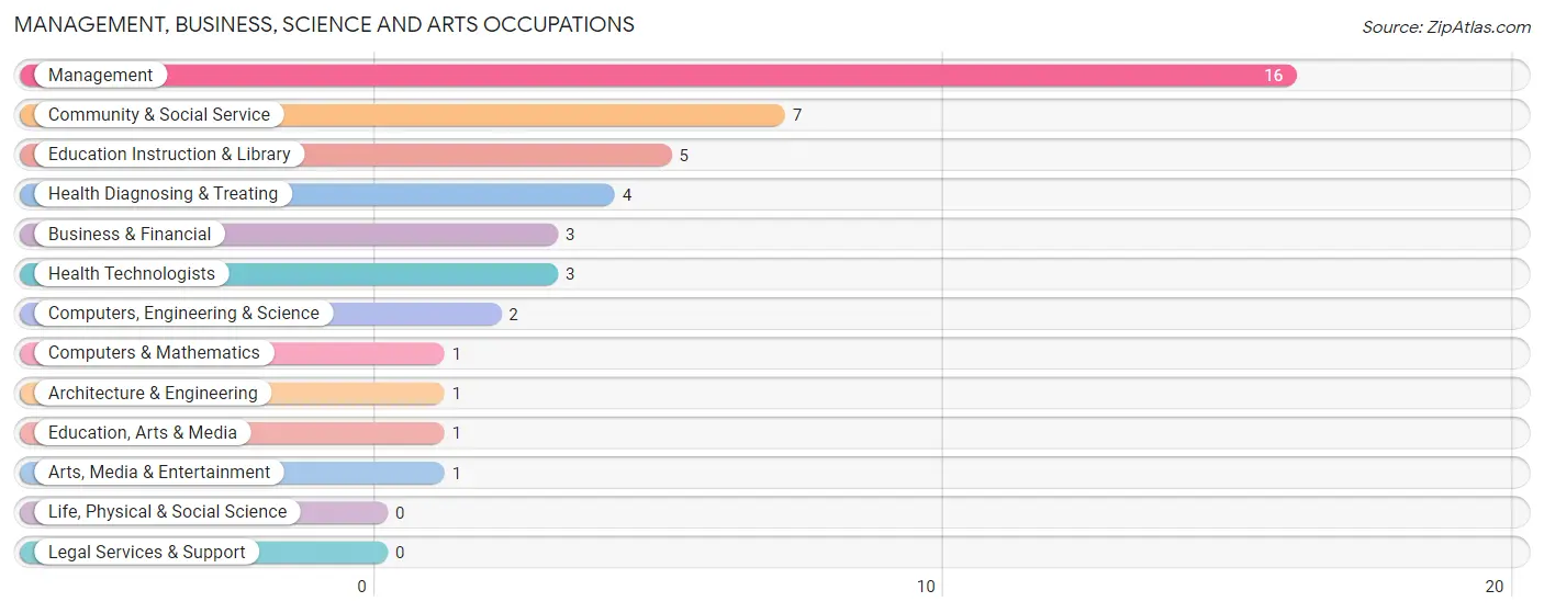 Management, Business, Science and Arts Occupations in Tenstrike