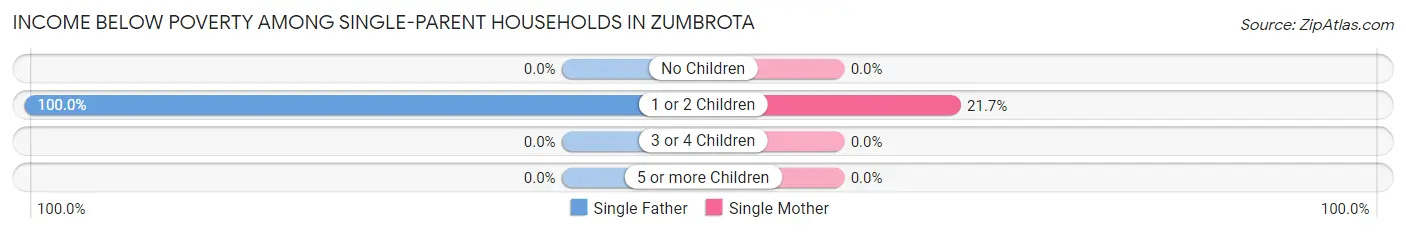 Income Below Poverty Among Single-Parent Households in Zumbrota