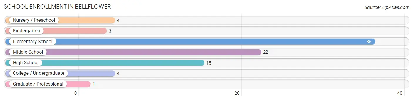 School Enrollment in Bellflower