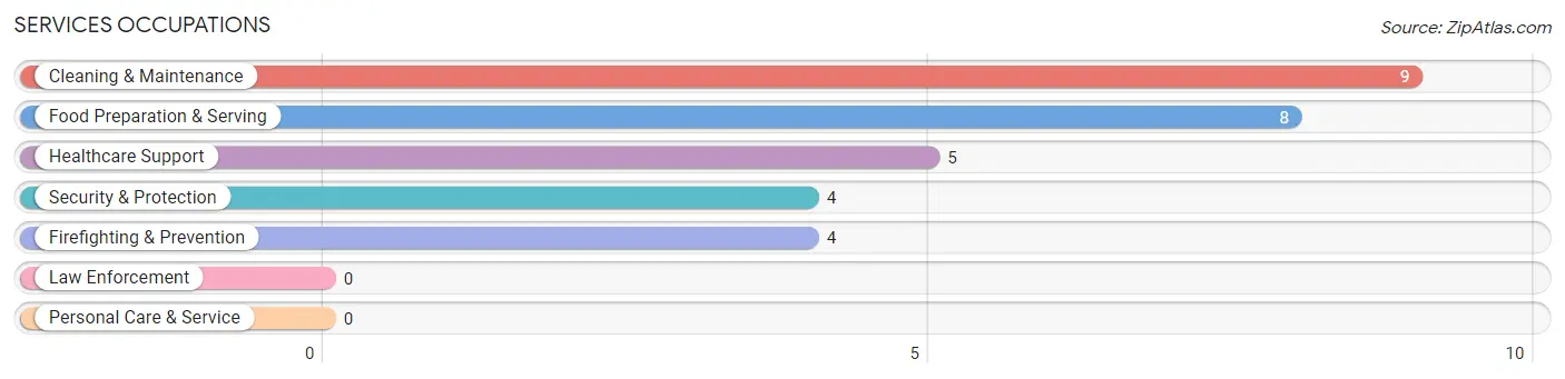 Services Occupations in Berger