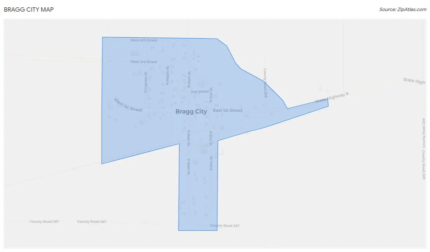 Bragg City Map