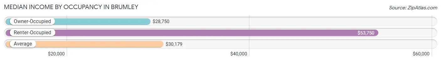 Median Income by Occupancy in Brumley