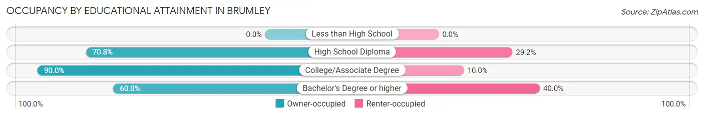 Occupancy by Educational Attainment in Brumley