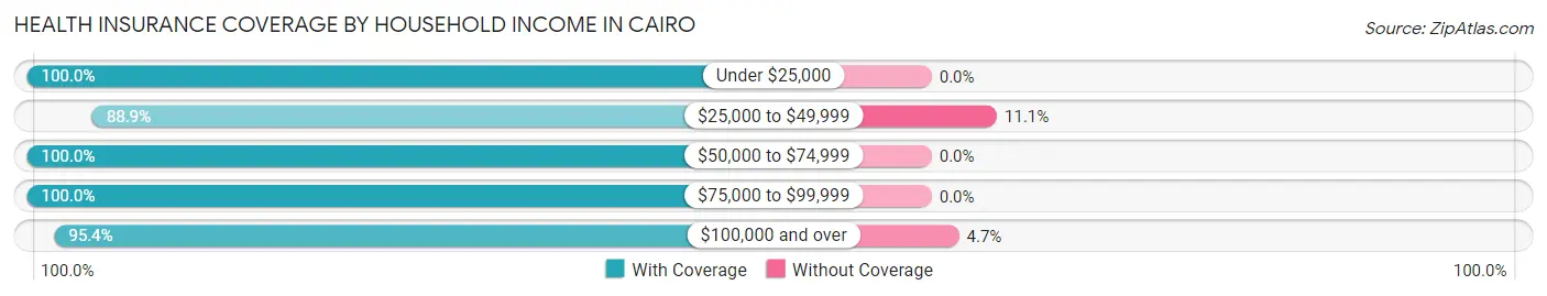 Health Insurance Coverage by Household Income in Cairo