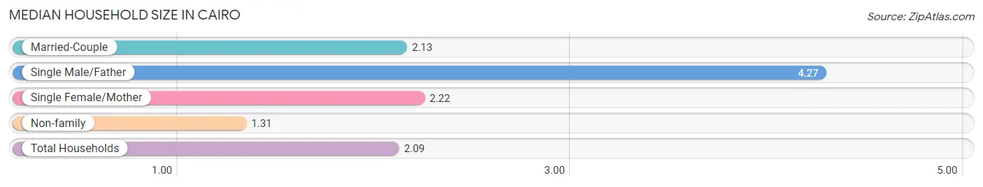 Median Household Size in Cairo