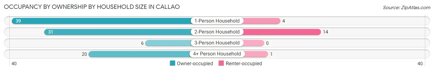 Occupancy by Ownership by Household Size in Callao