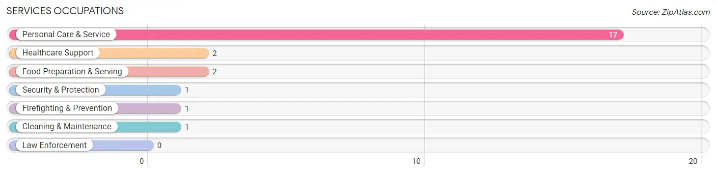 Services Occupations in Centertown