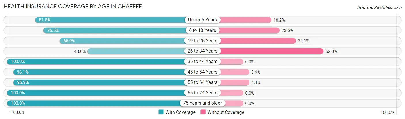 Health Insurance Coverage by Age in Chaffee