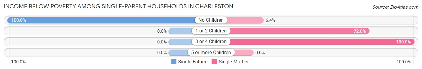 Income Below Poverty Among Single-Parent Households in Charleston