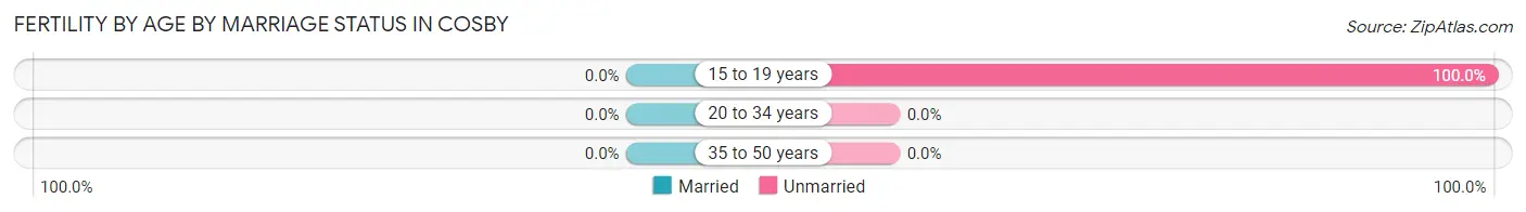 Female Fertility by Age by Marriage Status in Cosby