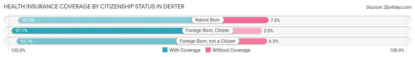 Health Insurance Coverage by Citizenship Status in Dexter