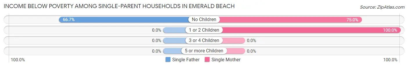 Income Below Poverty Among Single-Parent Households in Emerald Beach