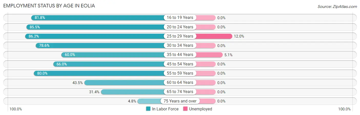 Employment Status by Age in Eolia