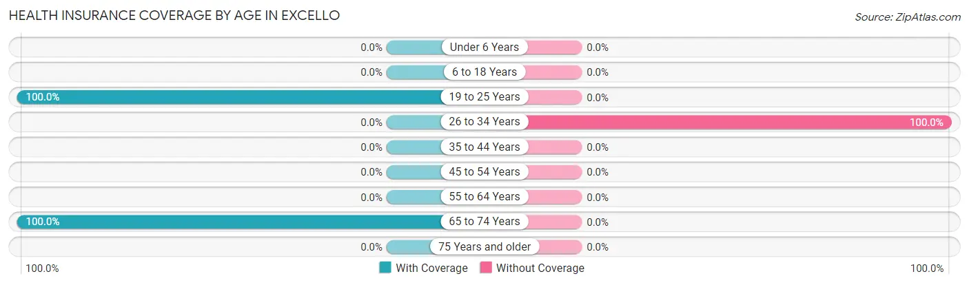 Health Insurance Coverage by Age in Excello