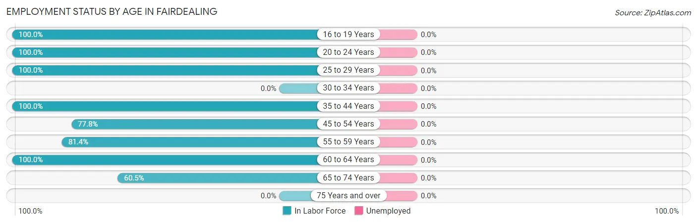 Employment Status by Age in Fairdealing