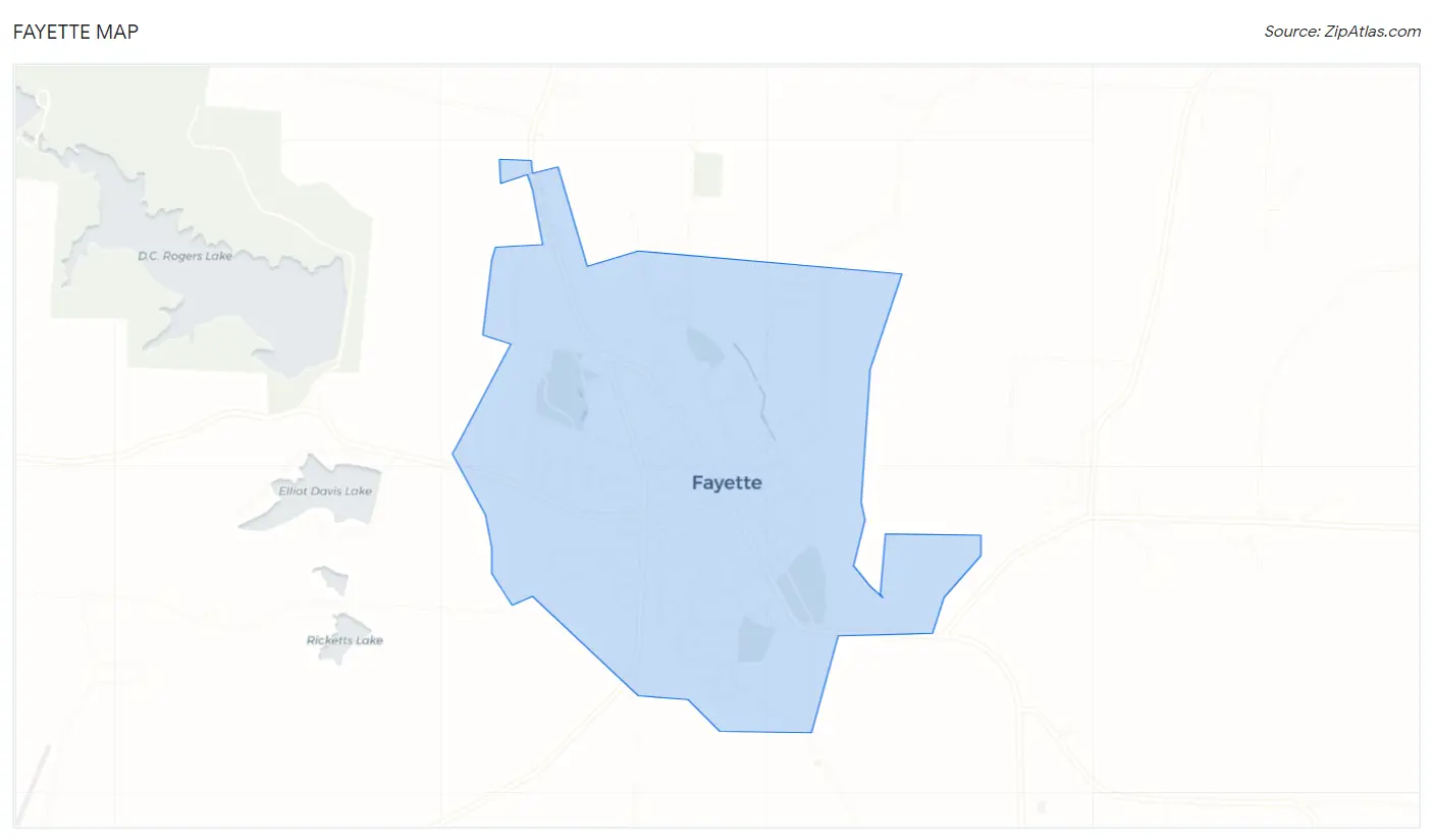 Fayette Map