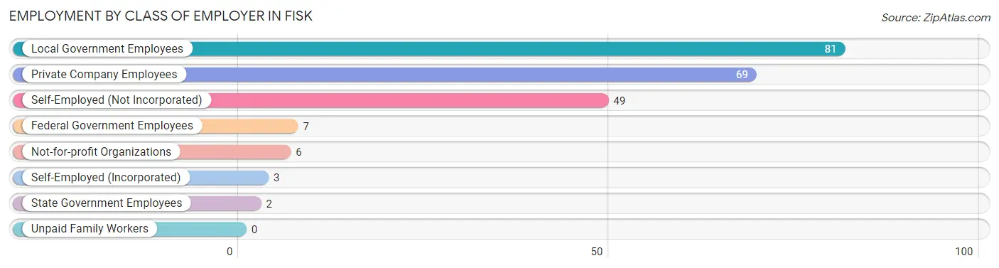 Employment by Class of Employer in Fisk