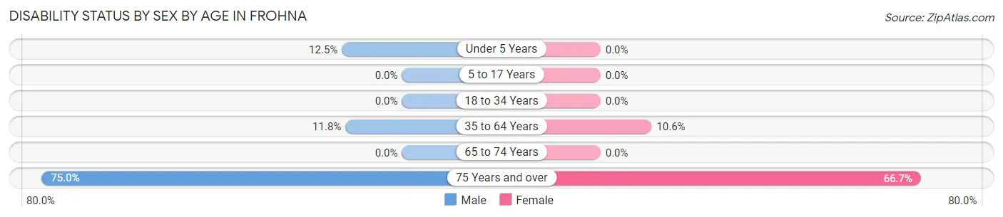 Disability Status by Sex by Age in Frohna