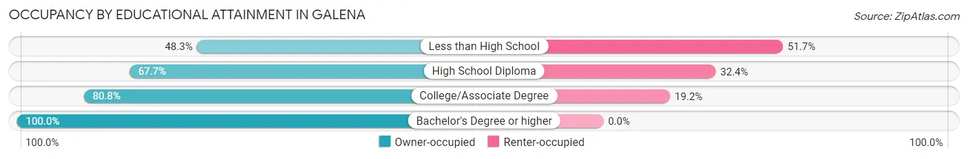 Occupancy by Educational Attainment in Galena