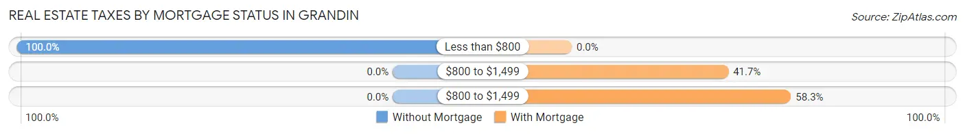 Real Estate Taxes by Mortgage Status in Grandin