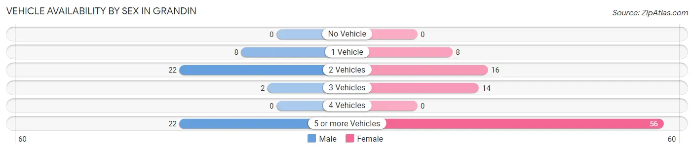 Vehicle Availability by Sex in Grandin