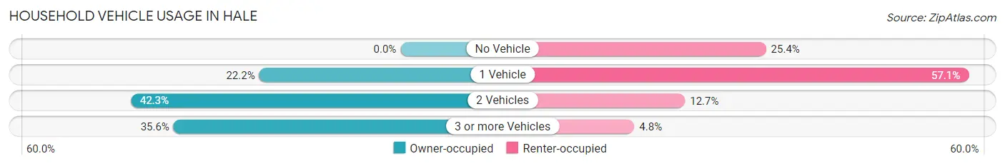 Household Vehicle Usage in Hale