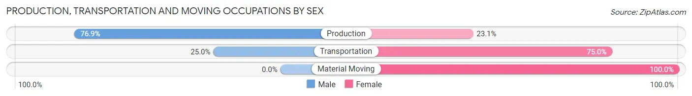 Production, Transportation and Moving Occupations by Sex in Henrietta