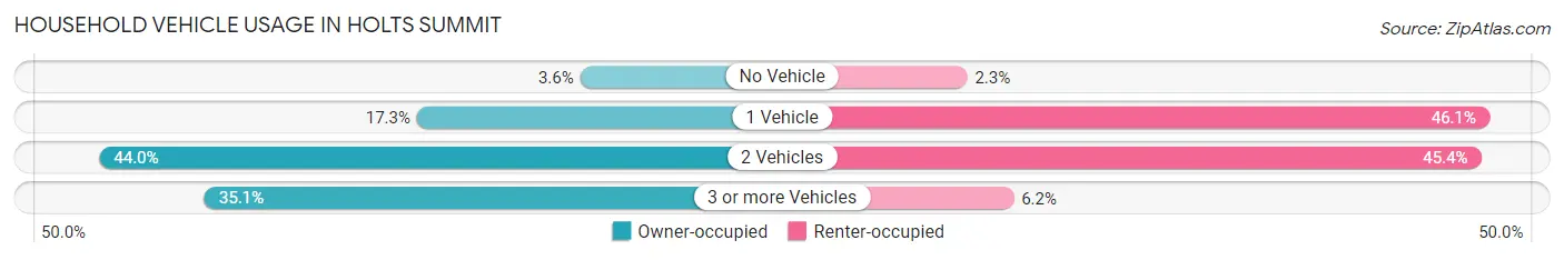 Household Vehicle Usage in Holts Summit