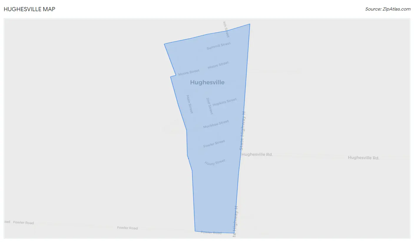 Hughesville Map