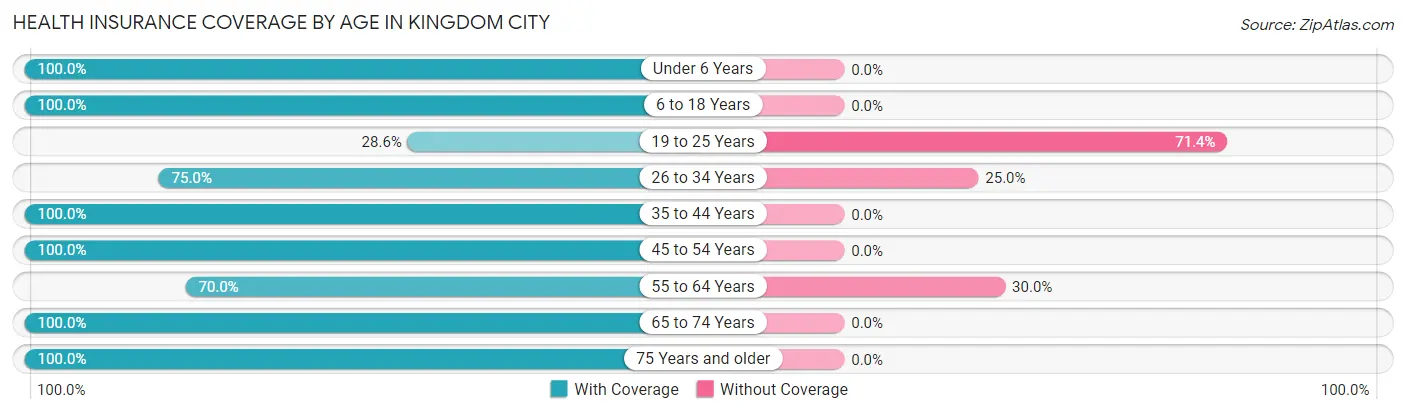 Health Insurance Coverage by Age in Kingdom City