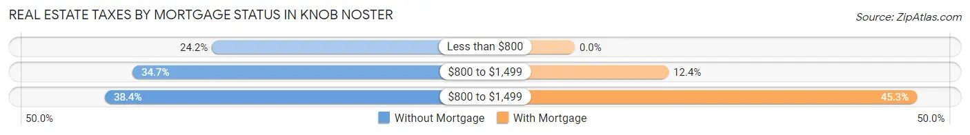 Real Estate Taxes by Mortgage Status in Knob Noster