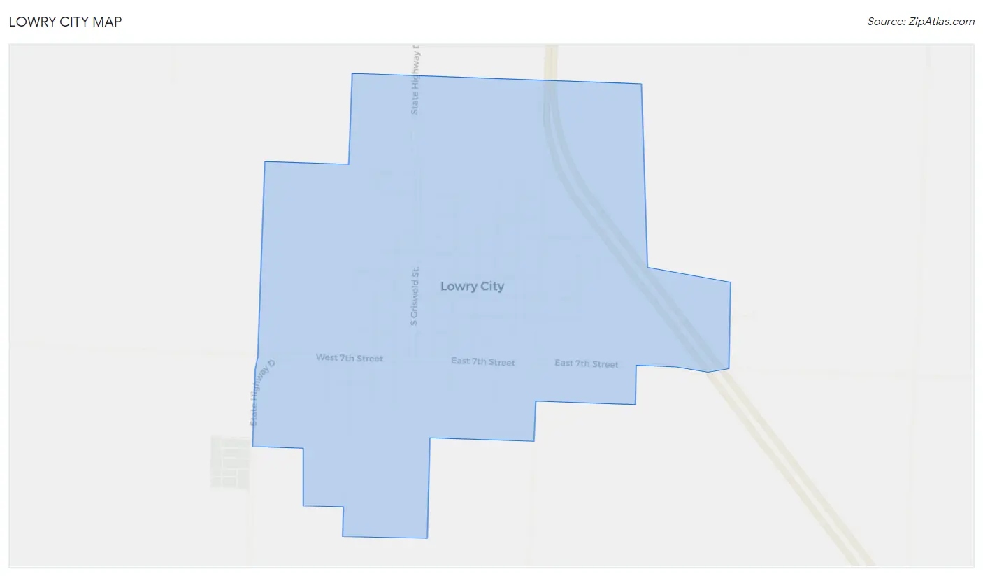 Lowry City Map