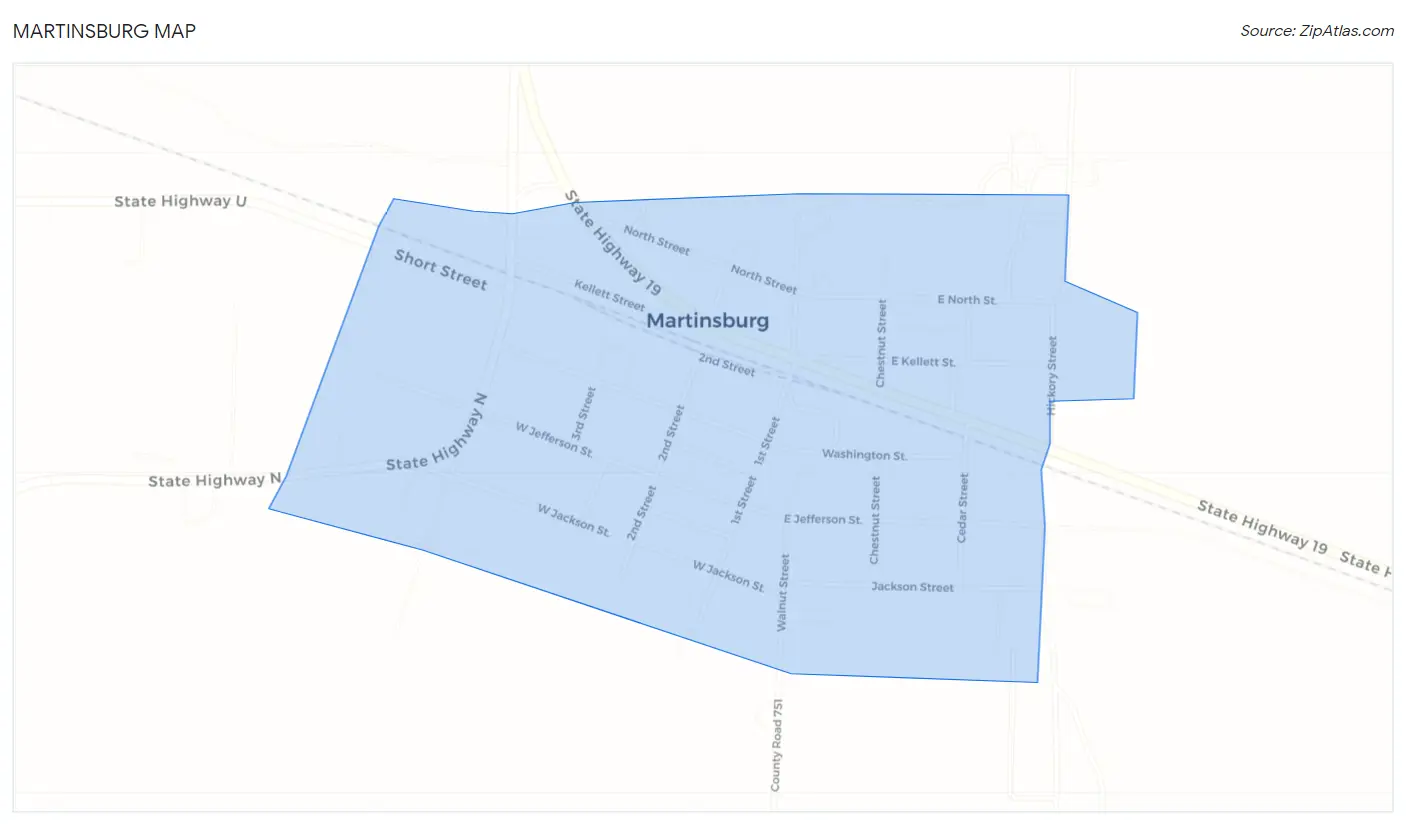 Martinsburg Map