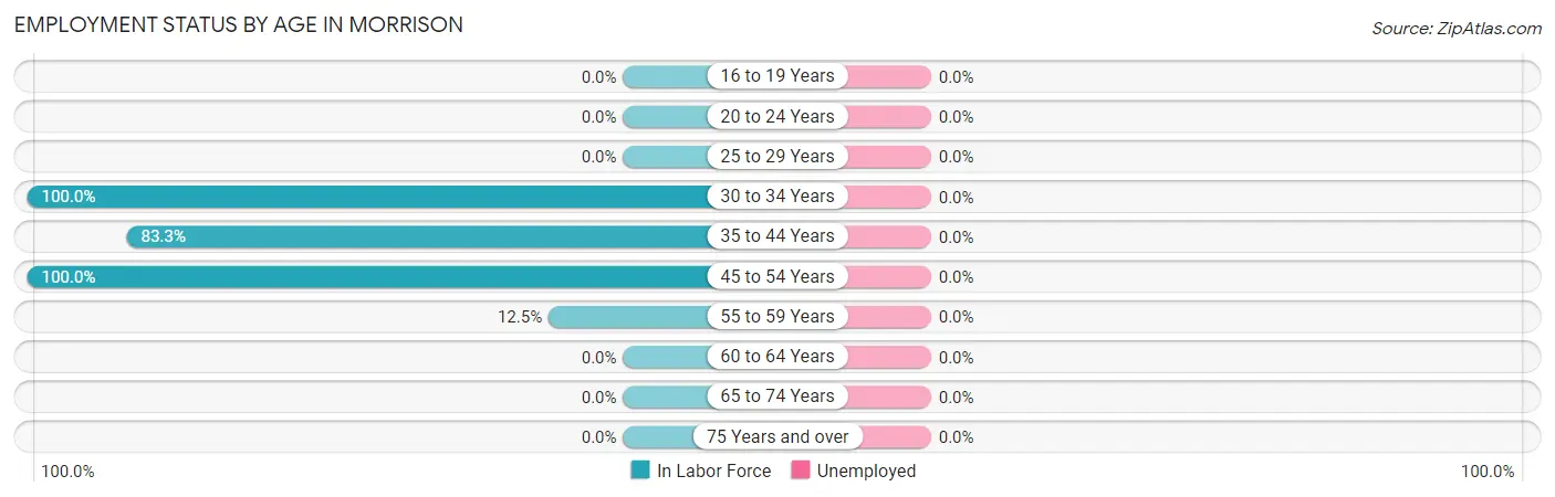 Employment Status by Age in Morrison