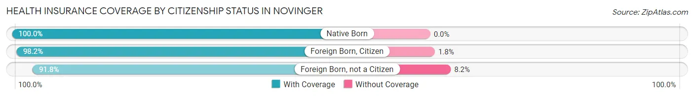 Health Insurance Coverage by Citizenship Status in Novinger
